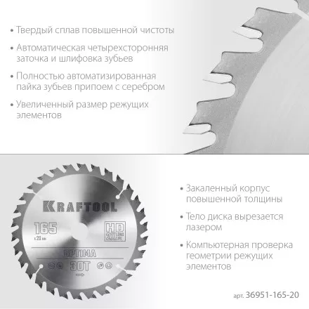 Диск пильный OPTIMA, повышенный ресурс 36951-165-20 купить в Ноябрьске