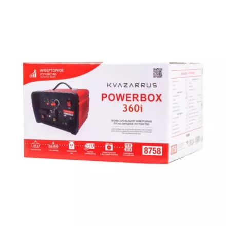 Инверторное пуско-зарядное устройство KVAZARRUS PowerBox 360i таймер цветная коробка купить в Ноябрьске