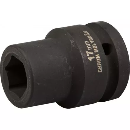Торцовая головка KRAFTOOL &quot;INDUSTRIE QUALITAT&quot; ударная (3/4&quot;), FLANK, Cr-Mo, фосфатированная, 17 мм 27945-17_z01 купить в Ноябрьске