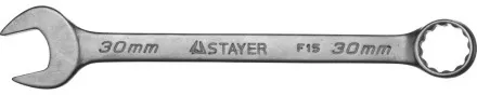 Ключ STAYER &quot;MASTER&quot; гаечный комбинированный, хромированный, 30мм 27085-30 купить в Ноябрьске