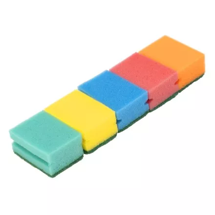 Губки для посуды профильные Comfort, 87 x 65 x 40 мм, 5 шт., Home Palisad 923575 купить в Ноябрьске