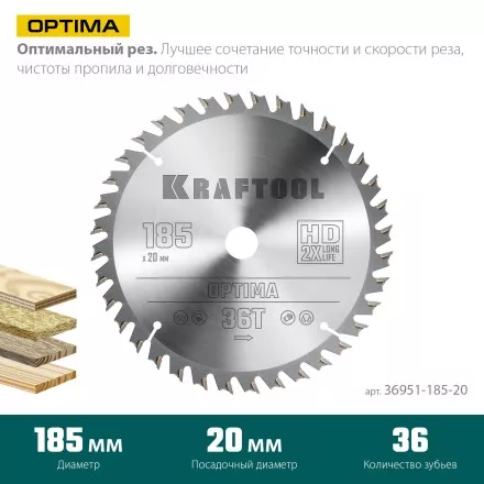 Диск пильный OPTIMA, повышенный ресурс 36951-185-20 купить в Ноябрьске