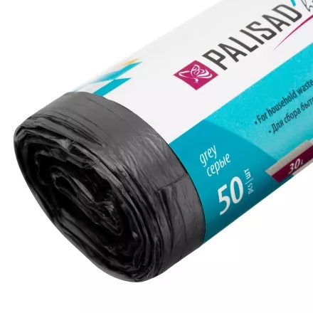 Пакеты для мусора 30 л x 50 шт. серые, Home Palisad 927075 купить в Ноябрьске