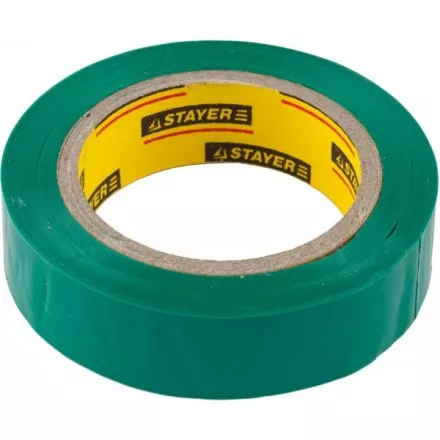 Изолента, STAYER Master 12291-G-15-10, ПВХ, 5000 В, 15мм х 10м, зеленая 12291-G-15-10 купить в Ноябрьске