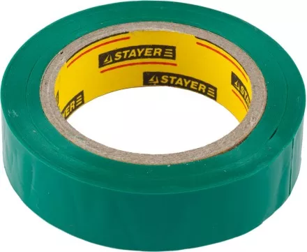 Изолента, STAYER Master 12291-G-15-10, ПВХ, 5000 В, 15мм х 10м, зеленая 12291-G-15-10 купить в Ноябрьске