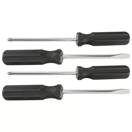 Набор отверток 4шт(SL5x100,6x100 PH1x100,2x100) углеродистая сталь пластиковая  рукоятка  SPARTA 13220 купить в Ноябрьске