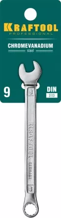 Ключи комбинированные KRAFTOOL, Cr-V, DIN 3113 27079-09 купить в Ноябрьске