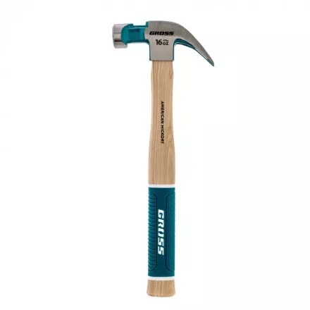 Молоток-гвоздодер с магнитом GROSS AMERICAN HICKORY 450 г угол 45 обрезиненная рукоятка 10415 купить в Ноябрьске
