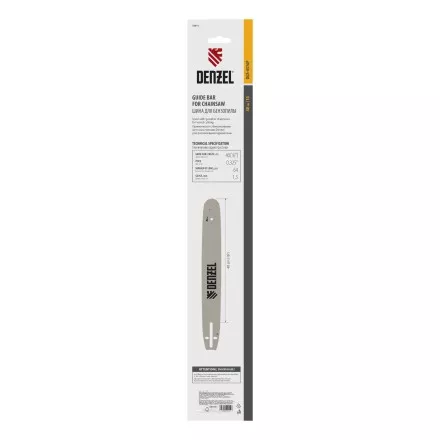 Шина для бензопилы DGS-4516P, длина 40 см (16&quot;), шаг 0,325&quot;, паз 1,5 мм, 64 звена Denzel купить в Ноябрьске