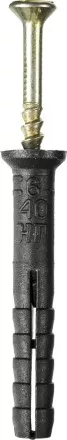 Дюбель-гвоздь полипропиленовый, потайный бортик, 6 x 40 мм, 2500 шт, STAYER Master 30640-06-040 30640-06-040 купить в Ноябрьске