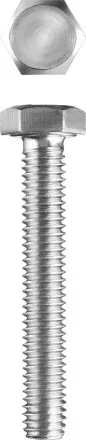 Болт ГОСТ 7798-70, M16 x 100 мм, 5 кг, кл. пр. 5.8, оцинкованный, ЗУБР 303080-16-100 купить в Ноябрьске