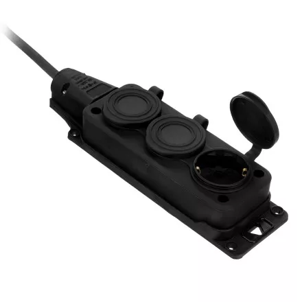 Удлинитель-шнур силовой Denzel Top Series 37421, КГТТ, 10м, 3 розетки, 3 x 1,5 мм, 3 м купить в Ноябрьске