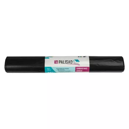 Пакеты для мусора 120 л x 10 шт., ПВД прочные черные, длинный ролик, Home Palisad 927265 купить в Ноябрьске