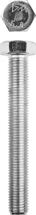 Болт ГОСТ 7798-70, M16 x 140 мм, 5 кг, кл. пр. 5.8, оцинкованный, ЗУБР 303080-16-140 купить в Ноябрьске