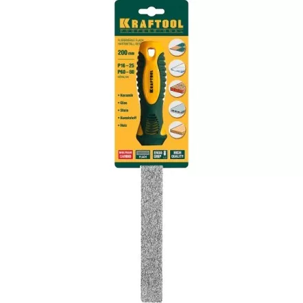 Напильник KRAFTOOL плоский с покрытием из карбида вольфрама, 200мм 16080-20_z01 купить в Ноябрьске