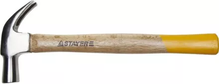 Молоток-гвоздодер STAYER &quot;STANDARD&quot; TopStrike кованый, с деревянной ручкой, 450г 20232_z01 купить в Ноябрьске