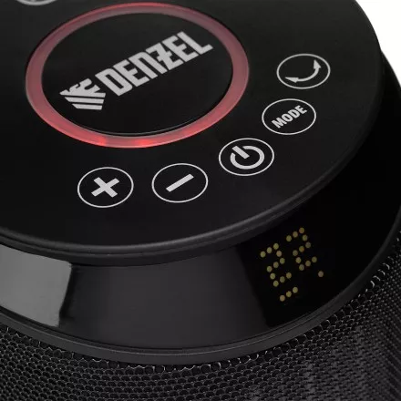 Тепловентилятор керамический Denzel DTFC-2000X, 2 кВт, wi-fi, пульт, динамик, вращение, 3 реж. 96426 купить в Ноябрьске