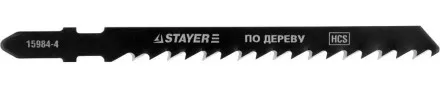 Полотна STAYER &quot;PROFI&quot;, T144D, для эл/лобзика, HCS, по дереву, ДВП, ДСП, EU-хвост., шаг 4мм, 75мм, 2шт 15984-4_z01 купить в Ноябрьске