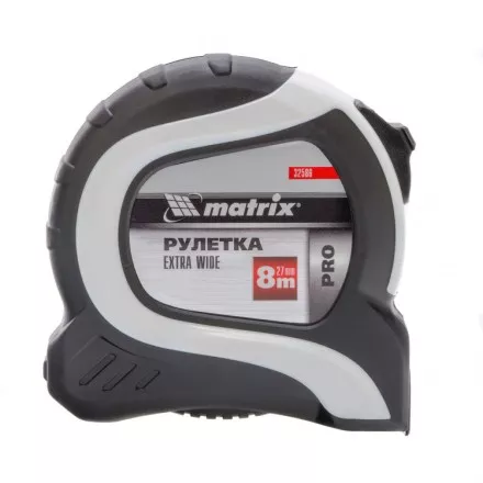 Рулетка Extra Wide 8 м x 27 мм двухкомпонентный корпус Pro Matrix 32586 купить в Ноябрьске