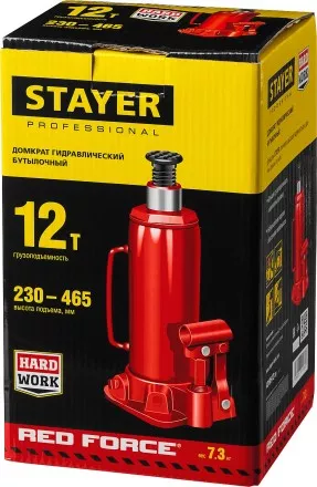 Домкрат STAYER &quot;PROFI&quot; гидравлический бутылочный, 12т, 210-400мм 43160-12 купить в Ноябрьске