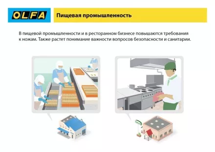 Нож OLFA, безопасный с трапециевидным лезвием OL-SK-12 купить в Ноябрьске