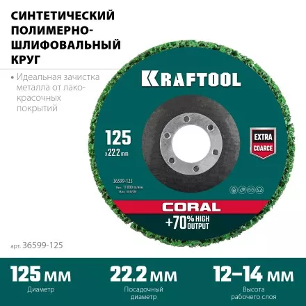 Круги полимерно-шлифовальные синтетические 36599-125 купить в Ноябрьске