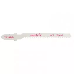 Полотна для электролобзика по дереву 3 штук T119BO 50x2мм HCS фигурный рез MATRIX 78227