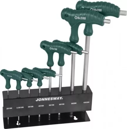 Набор ключей шестигранных двусторонних с шаром 2-10мм 8предметов Jonnesway H10MB08S 48068 купить в Ноябрьске