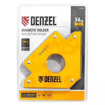 Фиксатор магнитный для сварочных работ усилие 75 LB Denzel 97560 купить в Ноябрьске