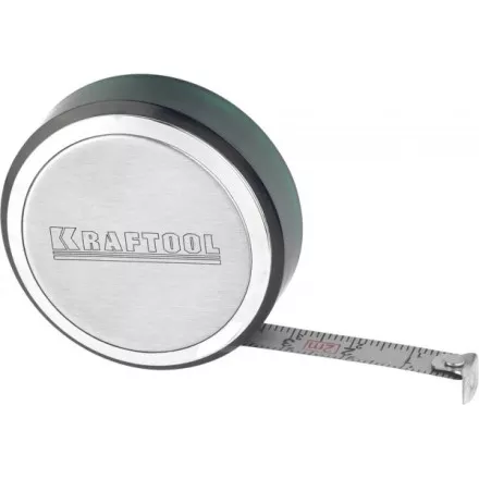 Рулетка KRAFTOOL, SuperKompakt, корпус из нержавеющей стали, 2мх8мм 34147-02 купить в Ноябрьске