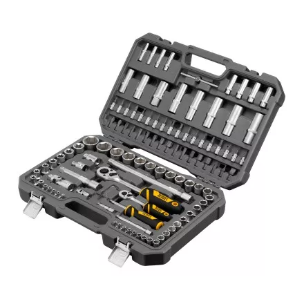 Набор инструментов Denzel 15814, 1/2&quot;, 1/4&quot;, CrV, S2, пластиковый кейс, 109 предметов купить в Ноябрьске