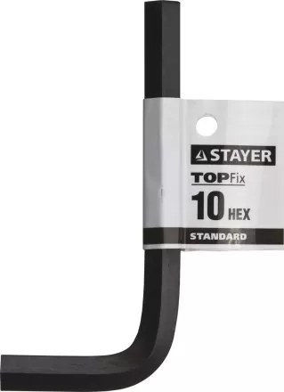 Ключ имбусовый STAYER &quot;STANDARD&quot;, сталь, черный, 10мм 27405-10 купить в Ноябрьске
