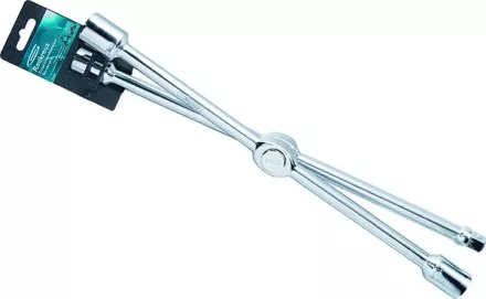 Ключ-крест баллонный складной 17,19,21mm и 1/2&quot; 406мм хромир. Gross 14250 купить в Ноябрьске