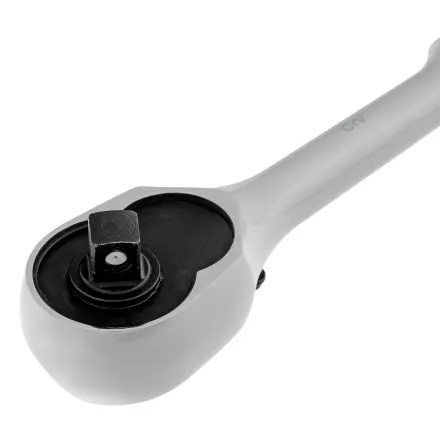 Ключ-трещотка 1/4&quot; Gross 14050, CrV, 120 зубьев, цельнометаллический, хром купить в Ноябрьске