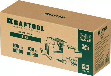 Тиски KRAFTOOL STEEL стальные 32701-100 купить в Ноябрьске