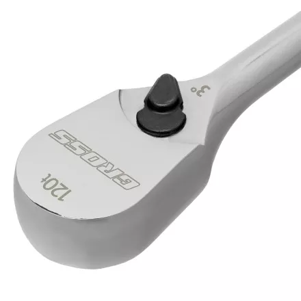 Ключ-трещотка 3/8&quot; Gross 14051, CrV, 120 зубьев, цельнометаллический, хром купить в Ноябрьске
