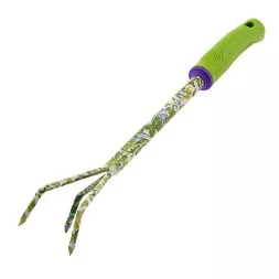 Рыхлитель 3 - зубый Palisad, 60 х 415 мм, стальной, пластиковая рукоятка, Flower Green, 620385