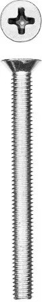 Винт DIN 965, M4 x 40 мм, 10 шт, кл. пр. 4.8, оцинкованный, ЗУБР 303116-04-040 купить в Ноябрьске