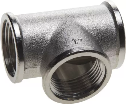Тройник GENERAL FITTINGS никелированная латунь, г/г/г, 1&quot; 51052-1 купить в Ноябрьске