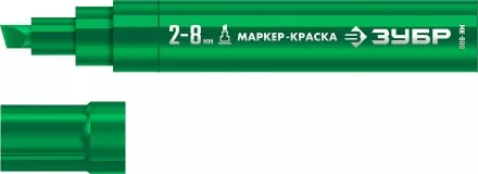 ЗУБР МК-800 зеленый, 2-8 мм клиновидный маркер-краска (06327-4) купить в Ноябрьске