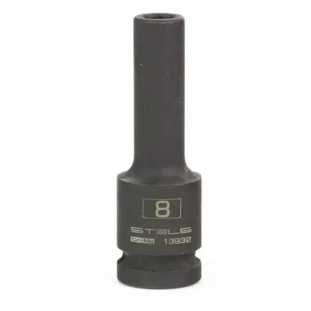 Головка ударная удлиненная шестигранная 8 мм 1/2&quot; CrMo  Stels 13932 купить в Ноябрьске