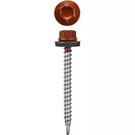 Саморезы СКМ кровельные, RAL 3003 рубиново-красный, 19 x 5.5 мм, 500 шт, для металлических конструкций, STAYER 30305-55-019-3003 купить в Ноябрьске