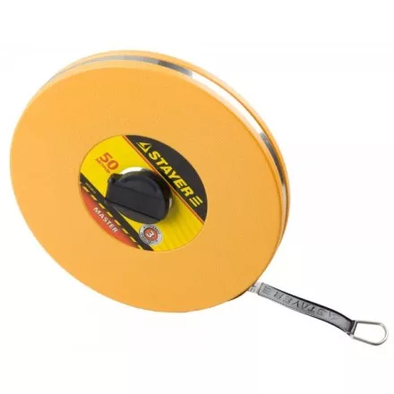 Мерная лента STAYER &quot;MASTER&quot; F-50, фиберглассовое двустороннее полотно, 50м 3415-50_z01 купить в Ноябрьске