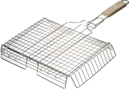 Решетка-гриль GRINDA &quot;BARBECUE&quot;, объемная, нержавеющая сталь, 340х260мм 424732 купить в Ноябрьске
