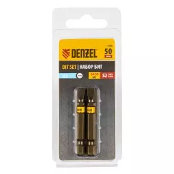 Бита SL5,0х50, сталь S2, шестигранный профиль, 2 шт. Е 6,3 Denzel 11658