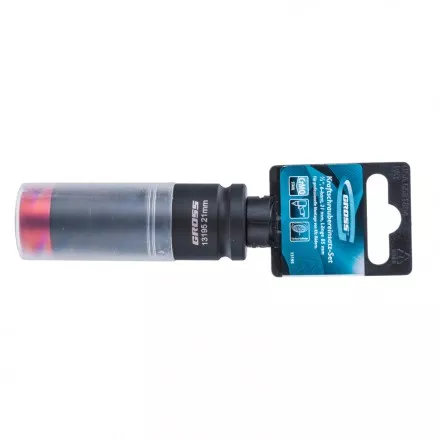 Головка ударная шестигранная для колесных дисков 21 мм 1/2 CrMo Gross 13195 купить в Ноябрьске