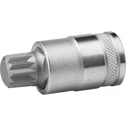Торцовая бита-головка KRAFTOOL &quot;INDUSTRIE QUALITAT&quot;, материал S2, SPLINE, сатинированная, 1/2&quot;, M16 27911-16_z01 купить в Ноябрьске