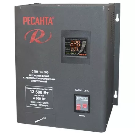 Стабилизатор напряжения однофазный РЕСАНТА СПН-13500 купить в Ноябрьске