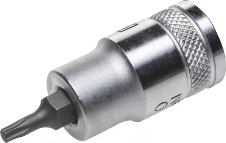 Торцовая бита-головка KRAFTOOL &quot;INDUSTRIE QUALITAT&quot;, материал S2, TORX, сатинированная, 1/2&quot;, Т20 27905-20_z01 купить в Ноябрьске