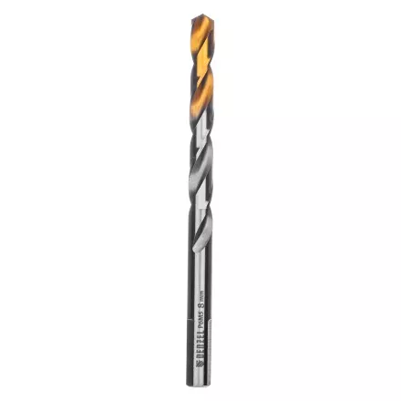 Сверло спиральное по металлу Denzel 8 x 117 мм, Р6М5, Golden Tip, 718239 купить в Ноябрьске